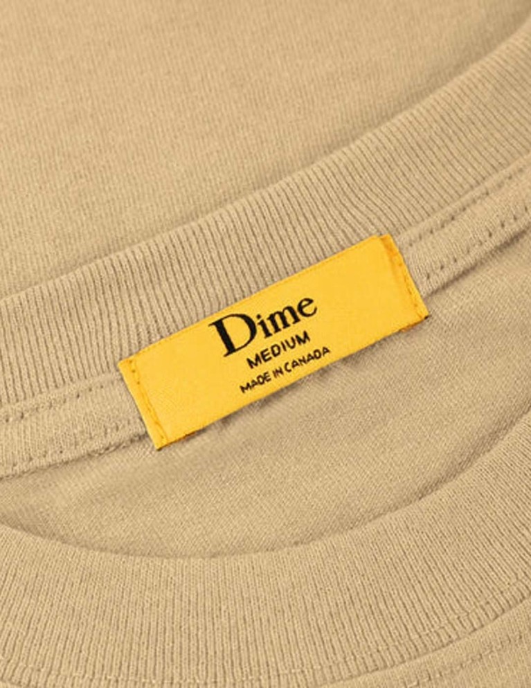 DIME classico piccolo logo tee sabbia